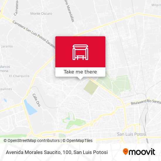 Mapa de Avenida Morales Saucito, 100