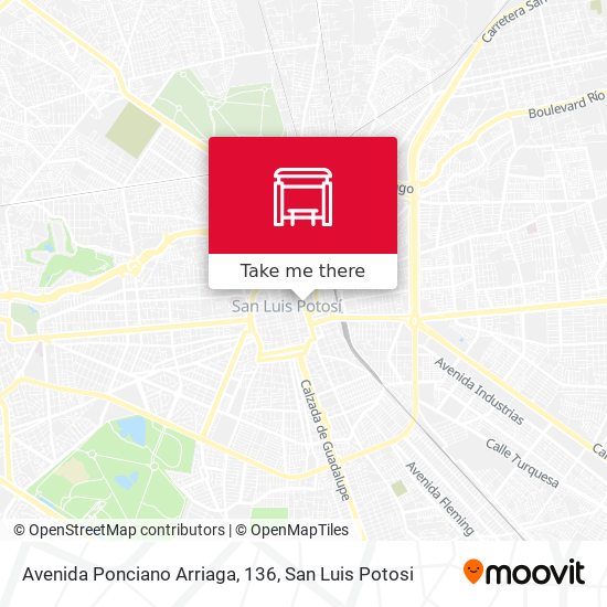 Avenida Ponciano Arriaga, 136 map