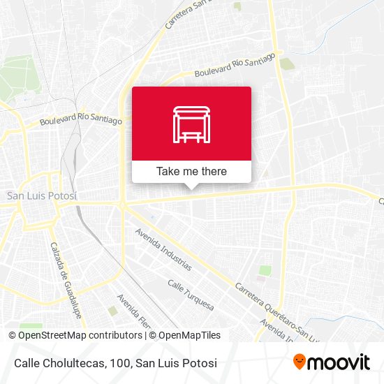 Calle Cholultecas, 100 map
