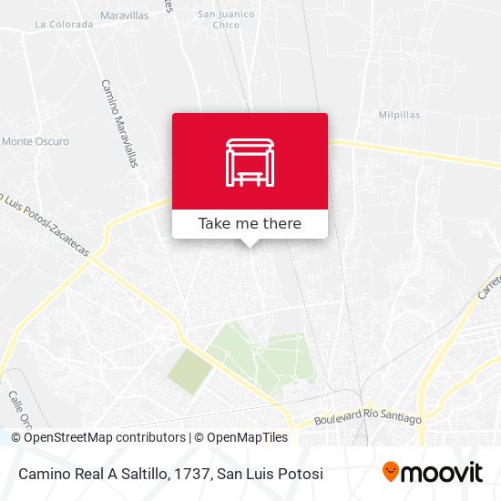 Camino Real A Saltillo, 1737 map