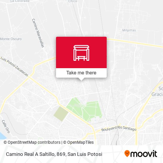 Camino Real A Saltillo, 869 map