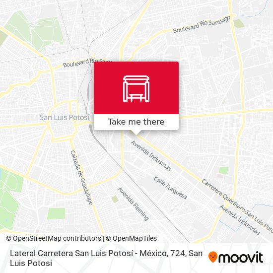 Lateral Carretera San Luis Potosí - México, 724 map