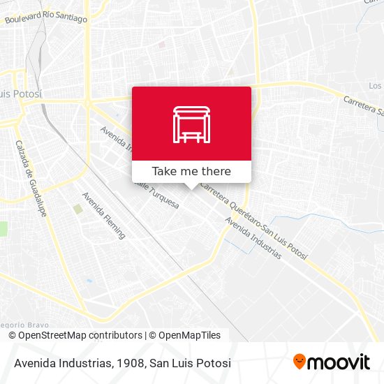 Mapa de Avenida Industrias, 1908