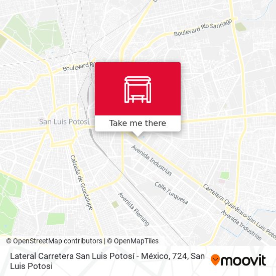 Lateral Carretera San Luis Potosí - México, 724 map