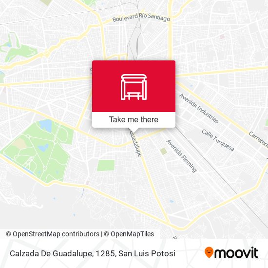 Calzada De Guadalupe, 1285 map