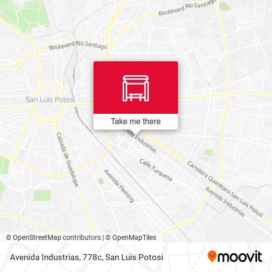 Mapa de Avenida Industrias, 778c