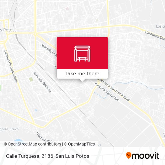 Mapa de Calle Turquesa, 2186