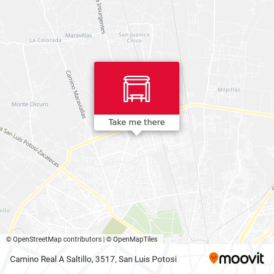 Camino Real A Saltillo, 3517 map