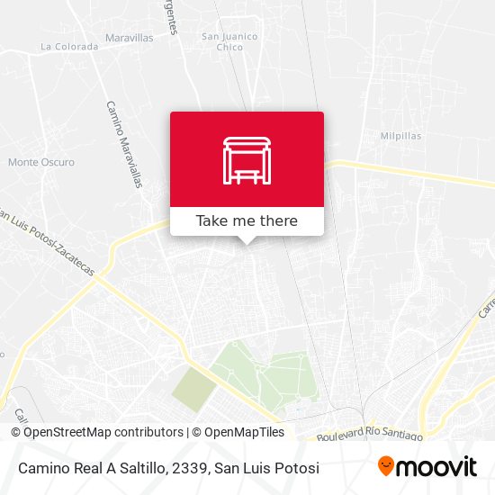 Mapa de Camino Real A Saltillo, 2339