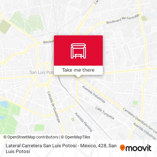 Mapa de Lateral Carretera San Luis Potosí - México, 428
