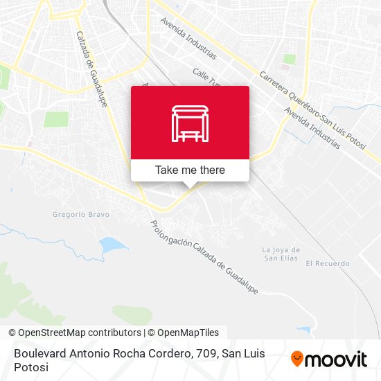 Boulevard Antonio Rocha Cordero, 709 map