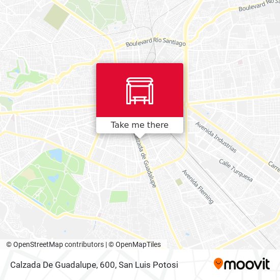 Calzada De Guadalupe, 600 map