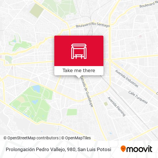 Prolongación Pedro Vallejo, 980 map