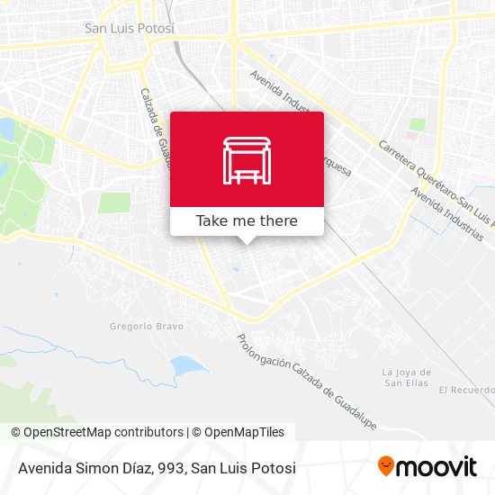 Mapa de Avenida Simon Díaz, 993