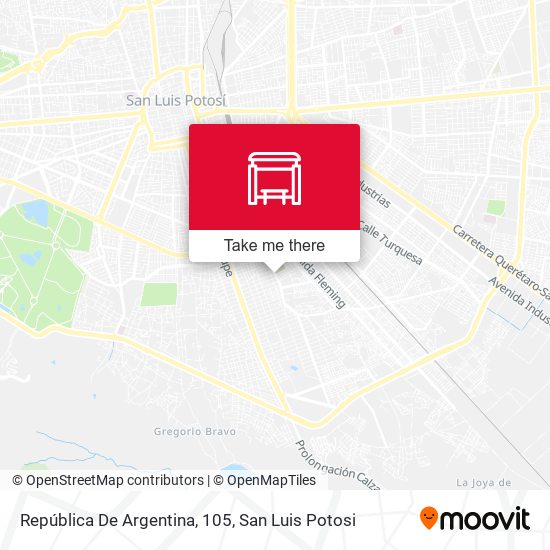 República De Argentina, 105 map