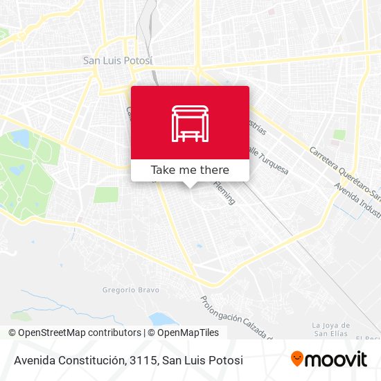 Mapa de Avenida Constitución, 3115