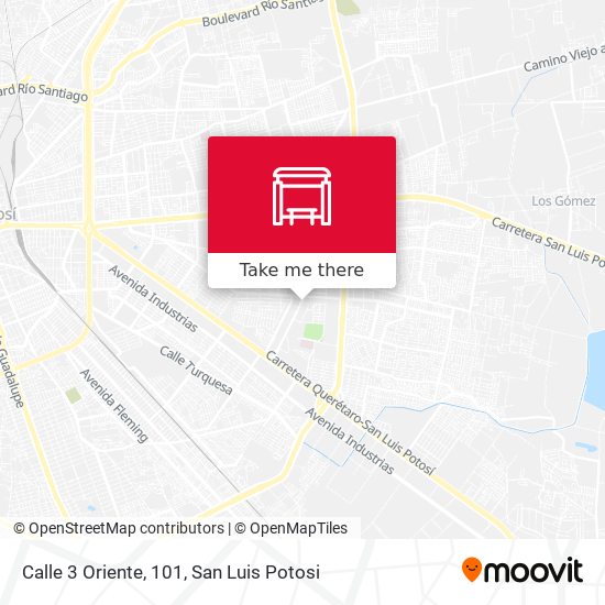 Calle 3 Oriente, 101 map