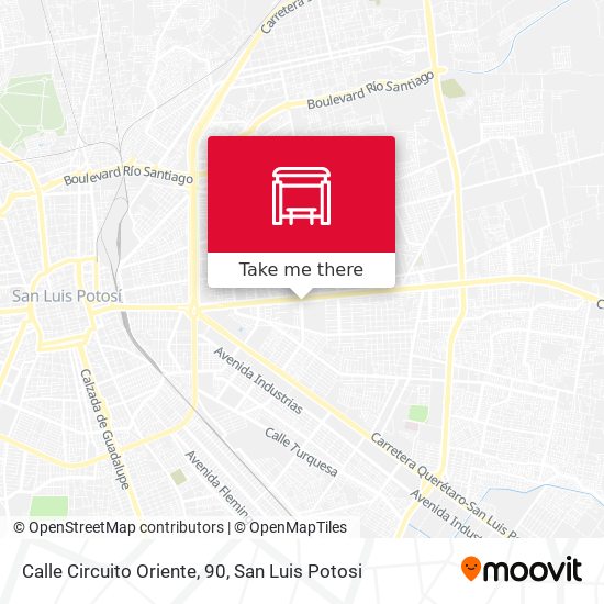 Mapa de Calle Circuito Oriente, 90