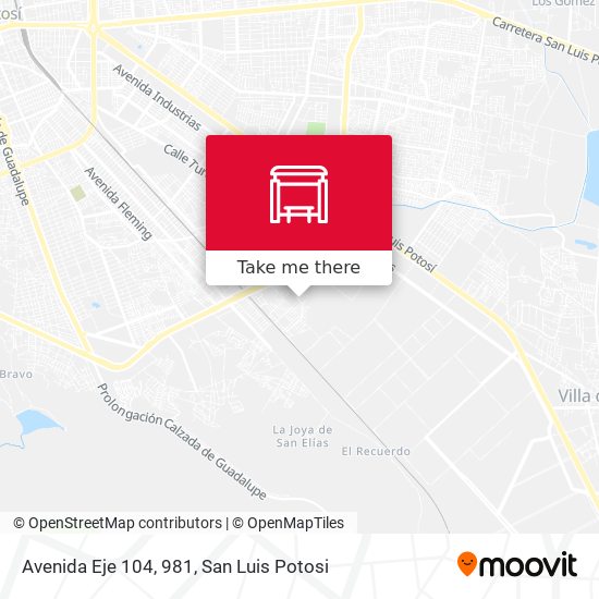 Mapa de Avenida Eje 104, 981