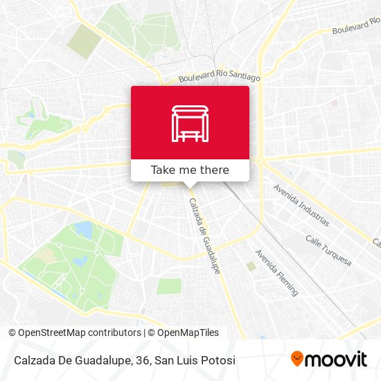 Calzada De Guadalupe, 36 map