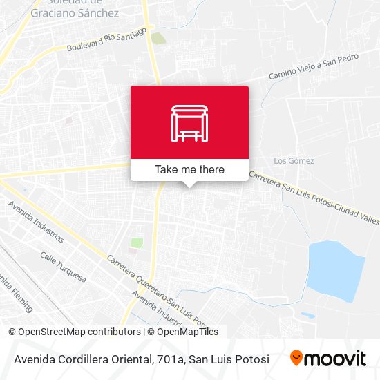 Avenida Cordillera Oriental, 701a map