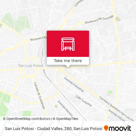 San Luis Potosi - Ciudad Valles, 280 map