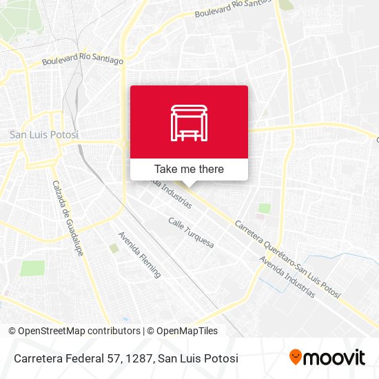 Mapa de Carretera Federal 57, 1287