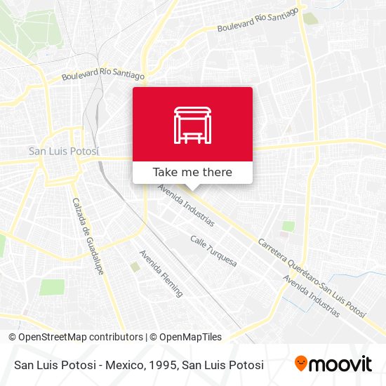 San Luis Potosi - Mexico, 1995 map