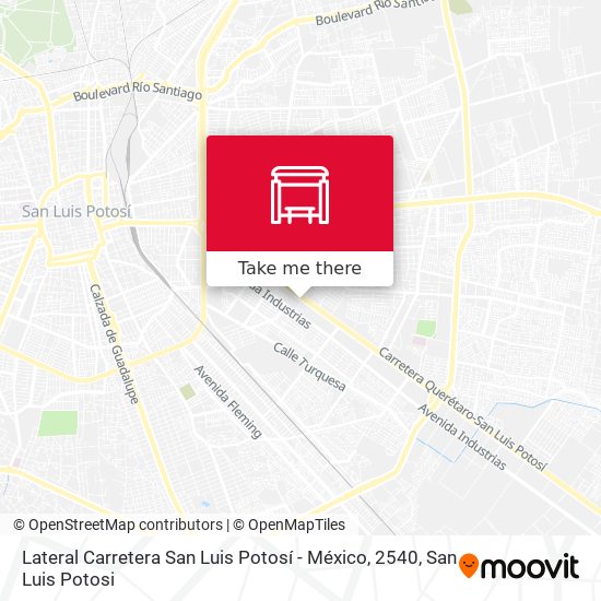 Lateral Carretera San Luis Potosí - México, 2540 map