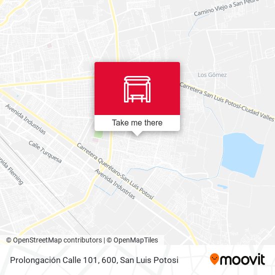 Mapa de Prolongación Calle 101, 600