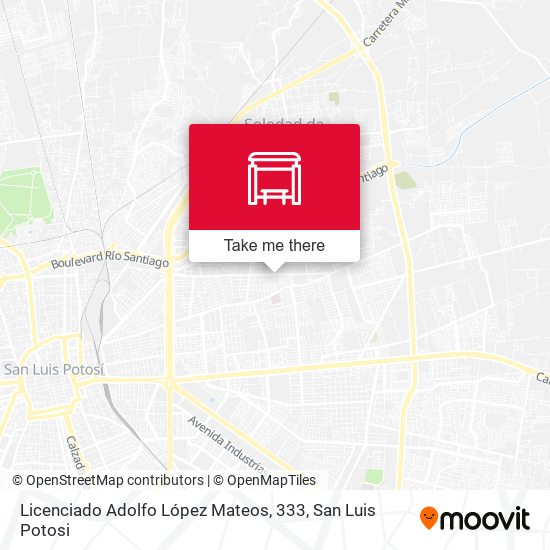Licenciado Adolfo López Mateos, 333 map