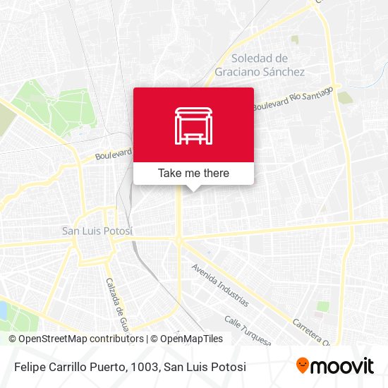 Felipe Carrillo Puerto, 1003 map
