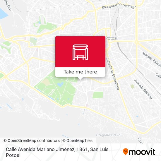 Calle Avenida Mariano Jiménez, 1861 map