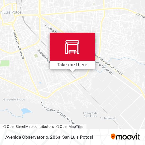 Avenida Observatorio, 286a map