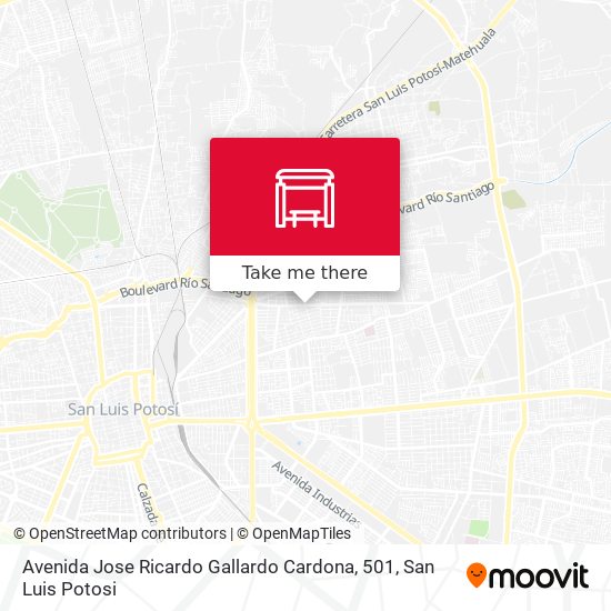 Mapa de Avenida Jose Ricardo Gallardo Cardona, 501