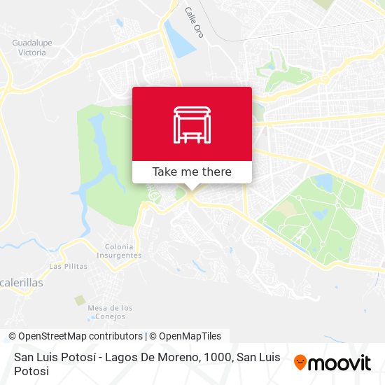 San Luis Potosí - Lagos De Moreno, 1000 map