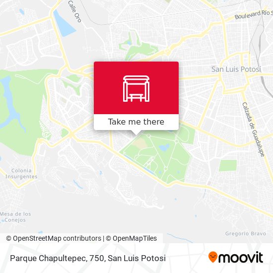 Parque Chapultepec, 750 map