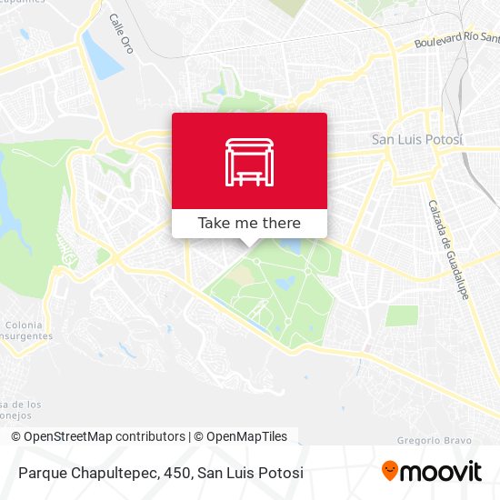 Parque Chapultepec, 450 map