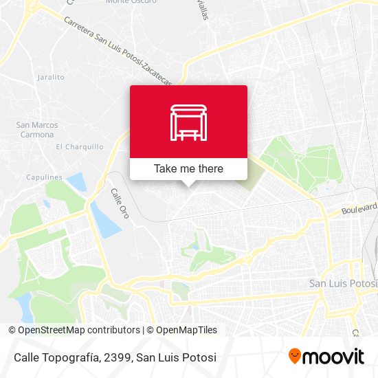 Mapa de Calle Topografía, 2399