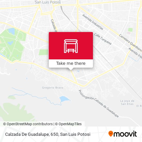 Calzada De Guadalupe, 650 map