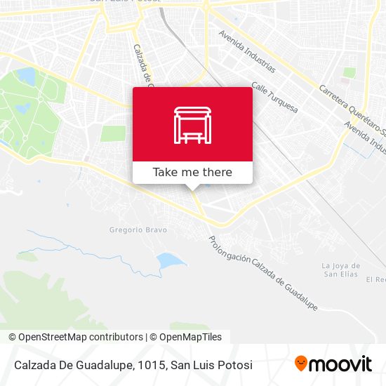 Calzada De Guadalupe, 1015 map