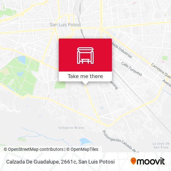 Calzada De Guadalupe, 2661c map