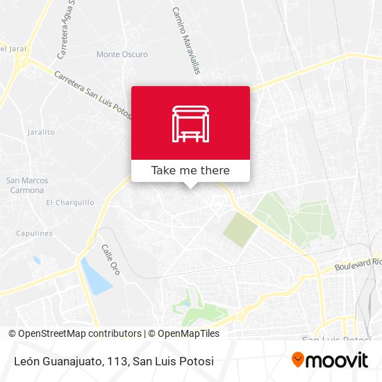 León Guanajuato, 113 map