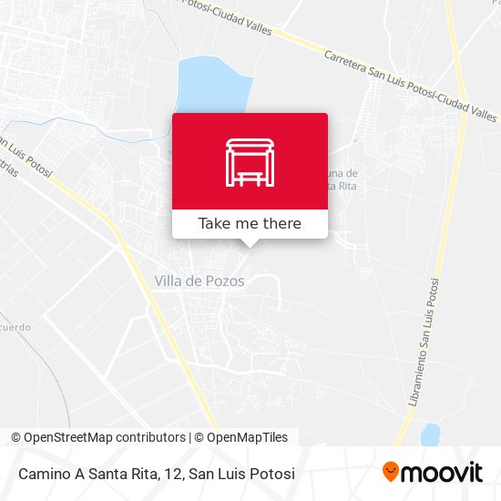 Camino A Santa Rita, 12 map