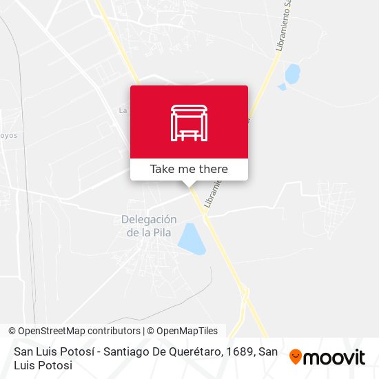 San Luis Potosí - Santiago De Querétaro, 1689 map