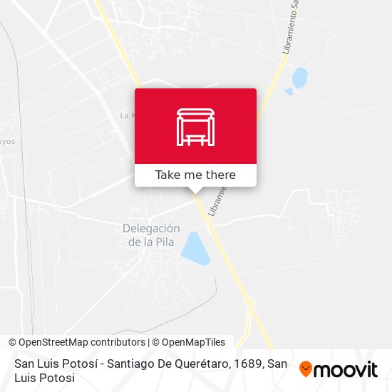 San Luis Potosí - Santiago De Querétaro, 1689 map