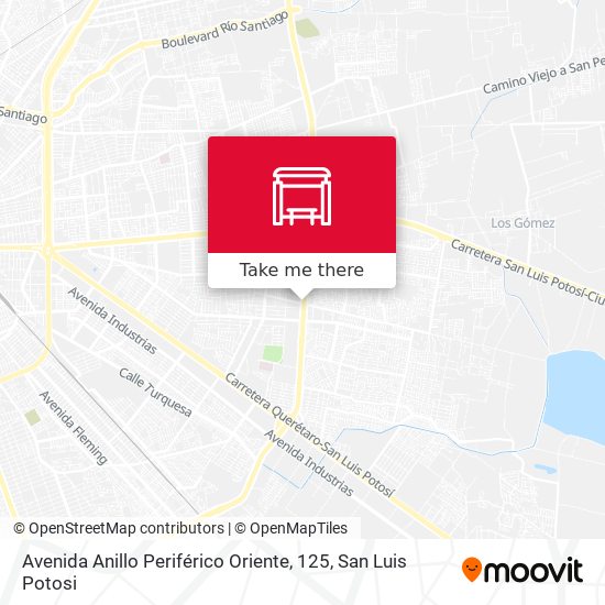 Avenida Anillo Periférico Oriente, 125 map