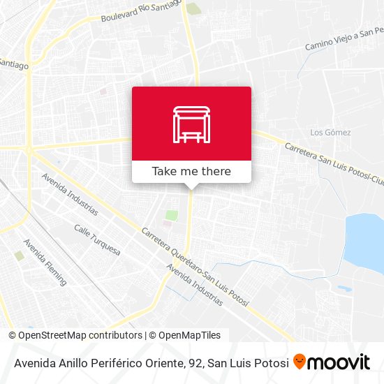 Avenida Anillo Periférico Oriente, 92 map