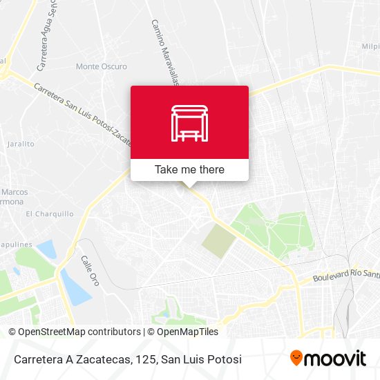 Carretera A Zacatecas, 125 map