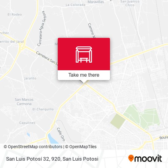 San Luis Potosí 32, 920 map